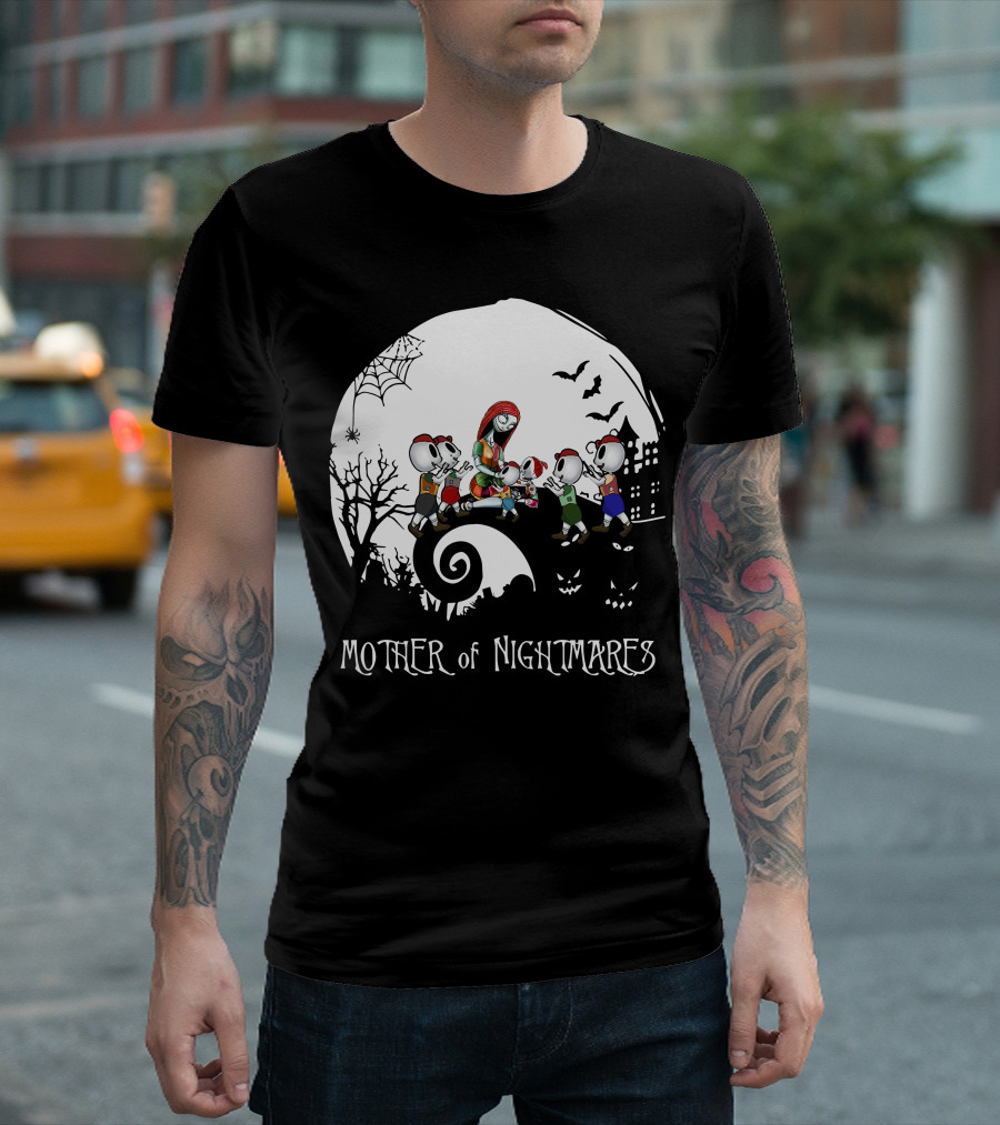 Mother of Nightmares Halloween Scene with Five Characters T-Shirt