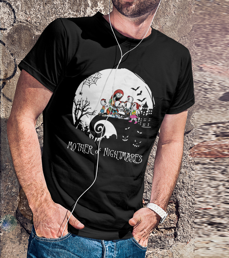 Mother Of Nightmares Halloween Family Moon Scene T-Shirt