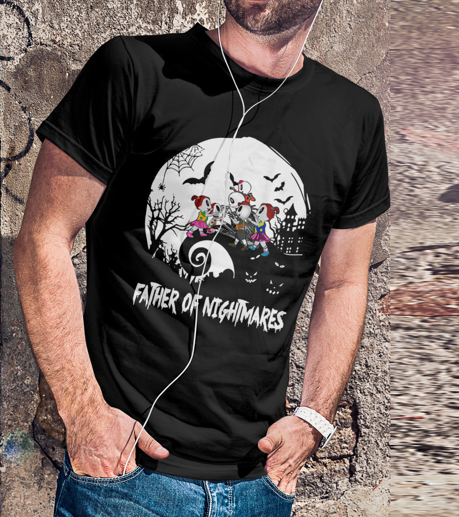 Father Of Nightmares Halloween Kids Scene T-Shirt