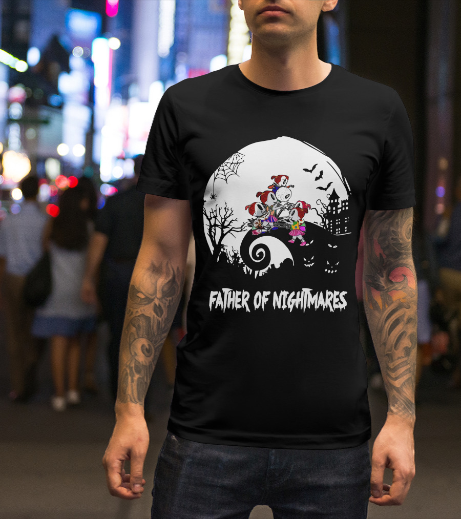 Father Of Nightmares Haunted Halloween Scene T-Shirt