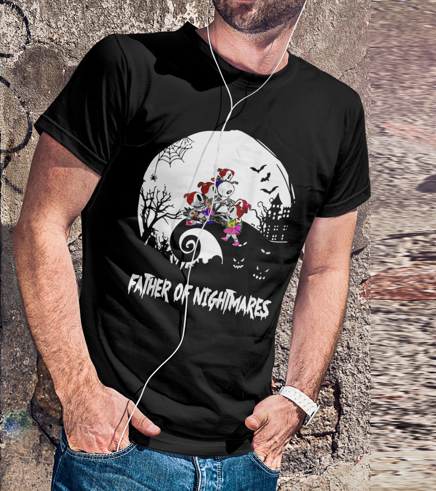 Father Of Nightmares Haunted Halloween Scene T-Shirt
