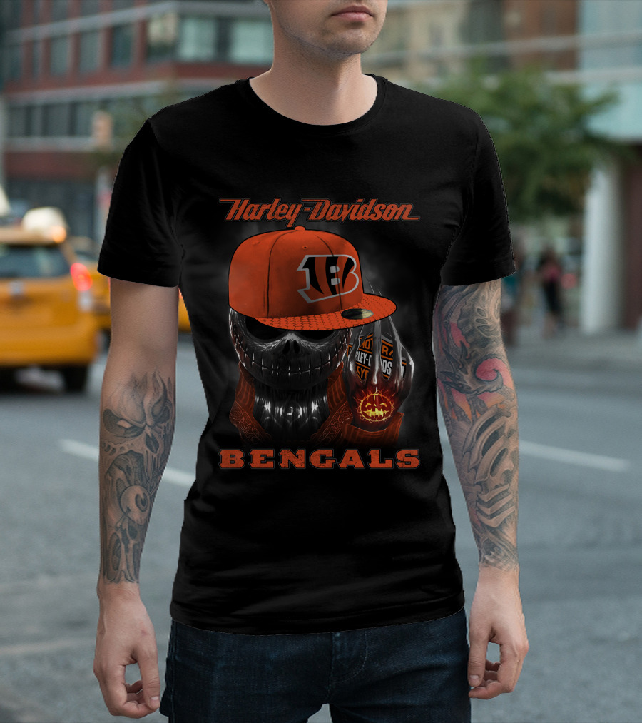 Harley Davidson Bengals Cincinnati Hd Jack T-Shirt