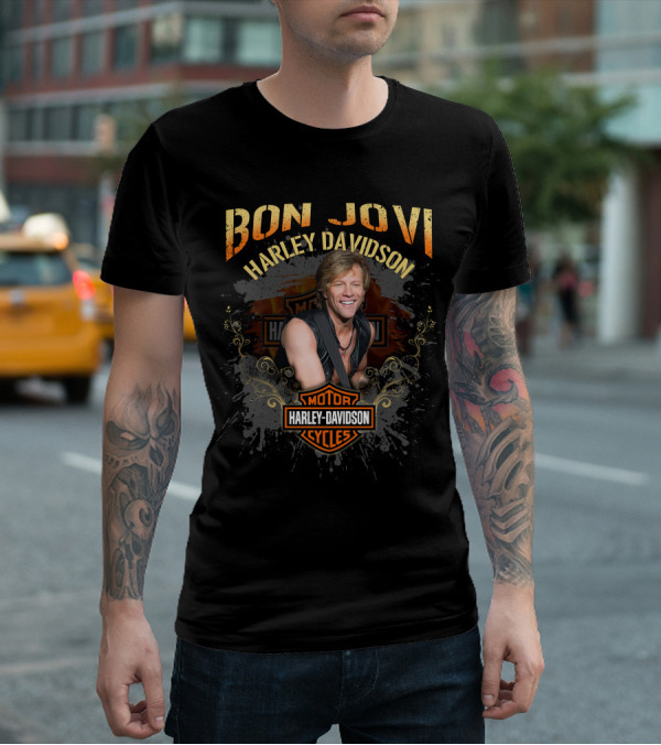 Bon Jovi Harley Davidson Motor Cycles T-Shirt