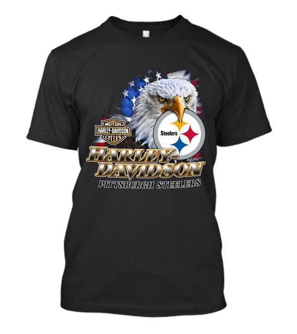 Harley Davidson Pittsburgh Steelers American Eagle T-Shirt