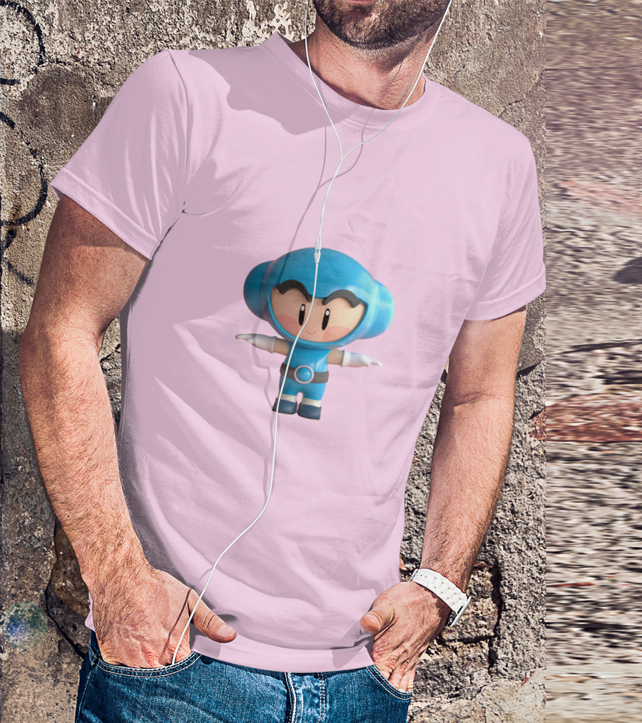 Crazy Arcade Dao Cute Character Blue T-Shirt