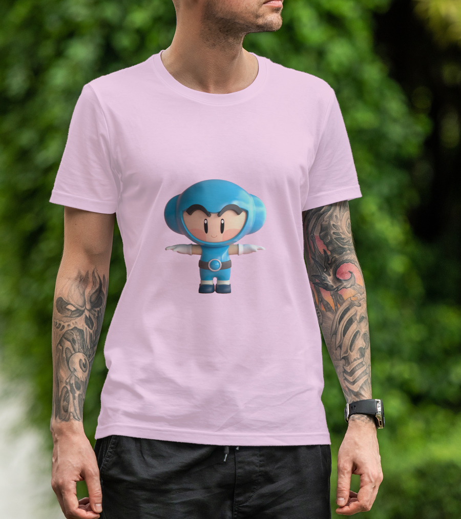 Crazy Arcade Dao Cute Character Blue T-Shirt