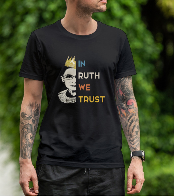 IN RUTH WE TRUST Crown Collar Half T-Shirt