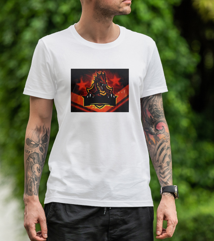 Draco6kin1 Fiery Dragon Emblem T-Shirt