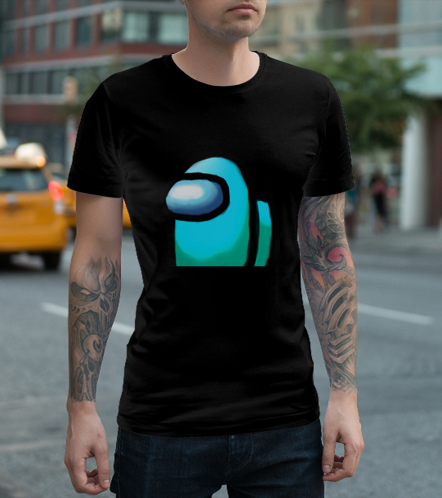 Among Us Crewmate Cyan Character T-Shirt