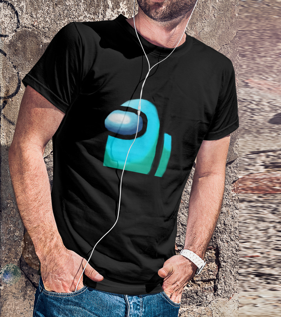 Among Us Crewmate Cyan Character T-Shirt