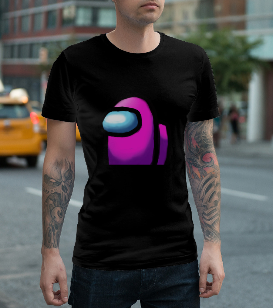 Among Us Pink Crewmate Character T-Shirt