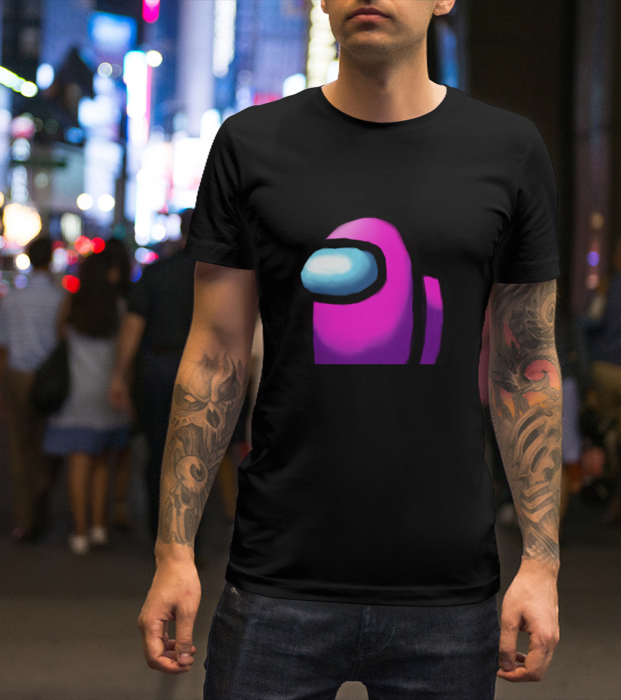 Among Us Pink Crewmate Character T-Shirt