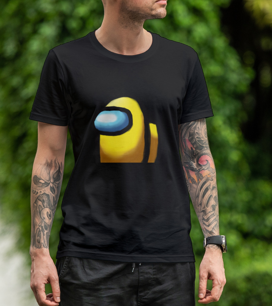 Among Us Yellow Crewmate Character T-Shirt