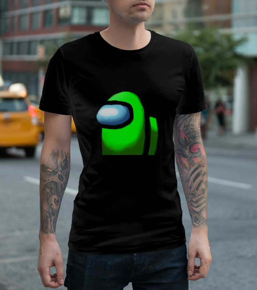 Among Us Crewmate Green Character T-Shirt