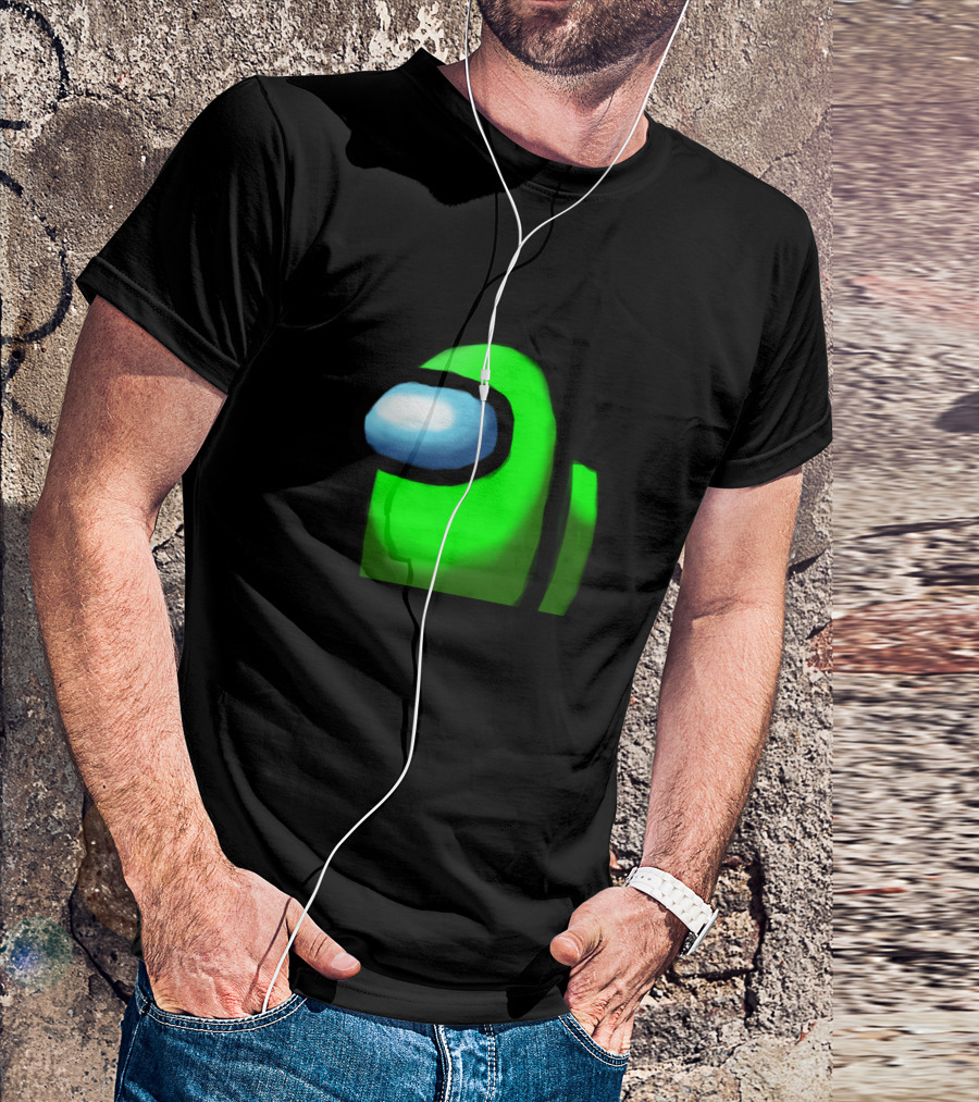 Among Us Crewmate Green Character T-Shirt