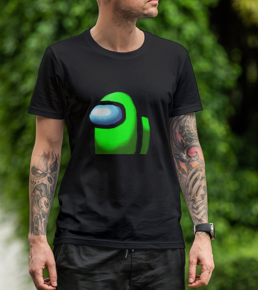 Among Us Crewmate Green Character T-Shirt