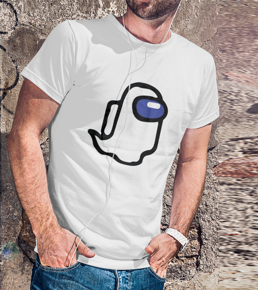 Among Us Ghost Character Minimalist T-Shirt