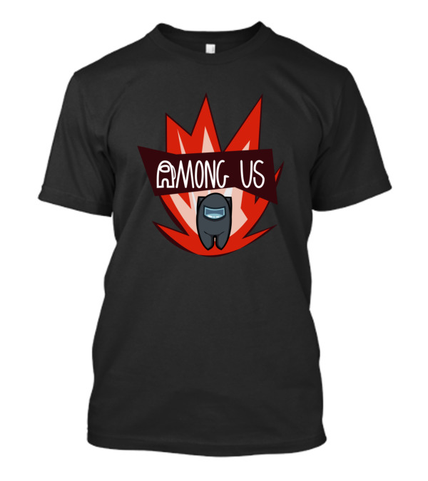 Among Us Gray Crewmate Exploding Background T-Shirt
