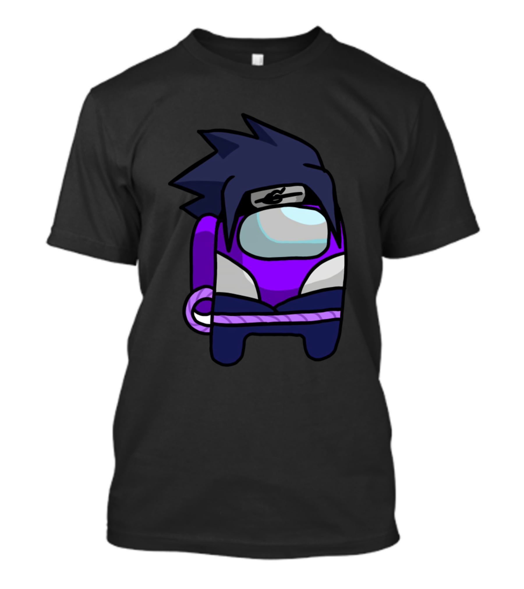 Among Us Ninja Sasuke Crossover Purple Crewmate Warrior T-Shirt