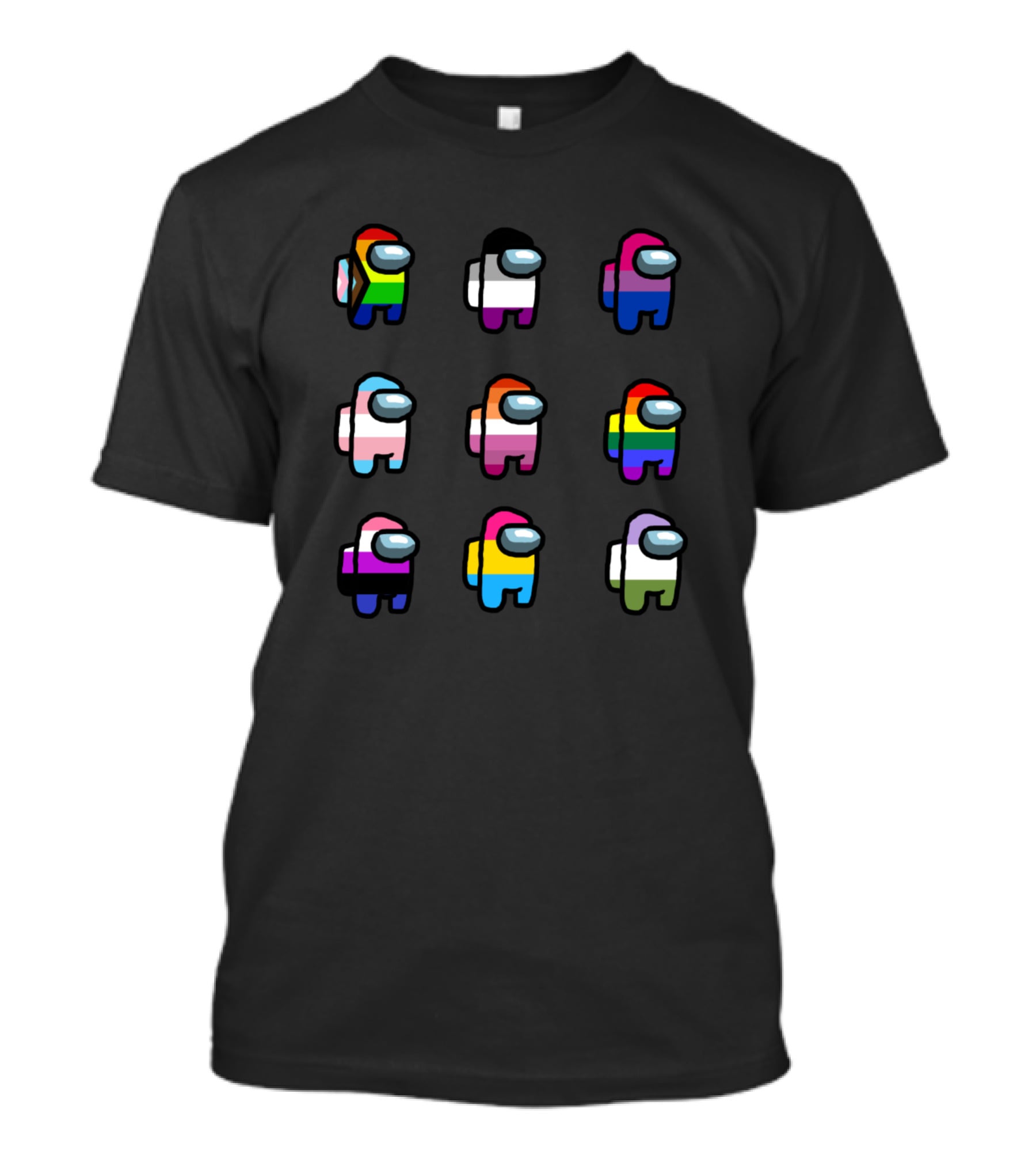 Among Us Pride Flags Queer Representation T-Shirt