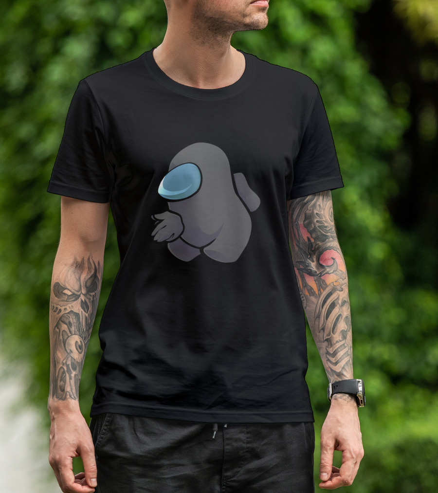 Among Us Sus Crewmate Black T-Shirt