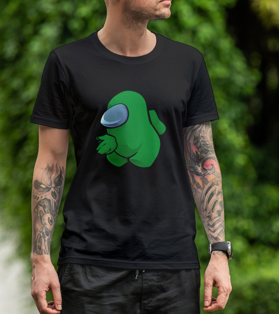 Sus Among Us Crewmate Dark Green T-Shirt