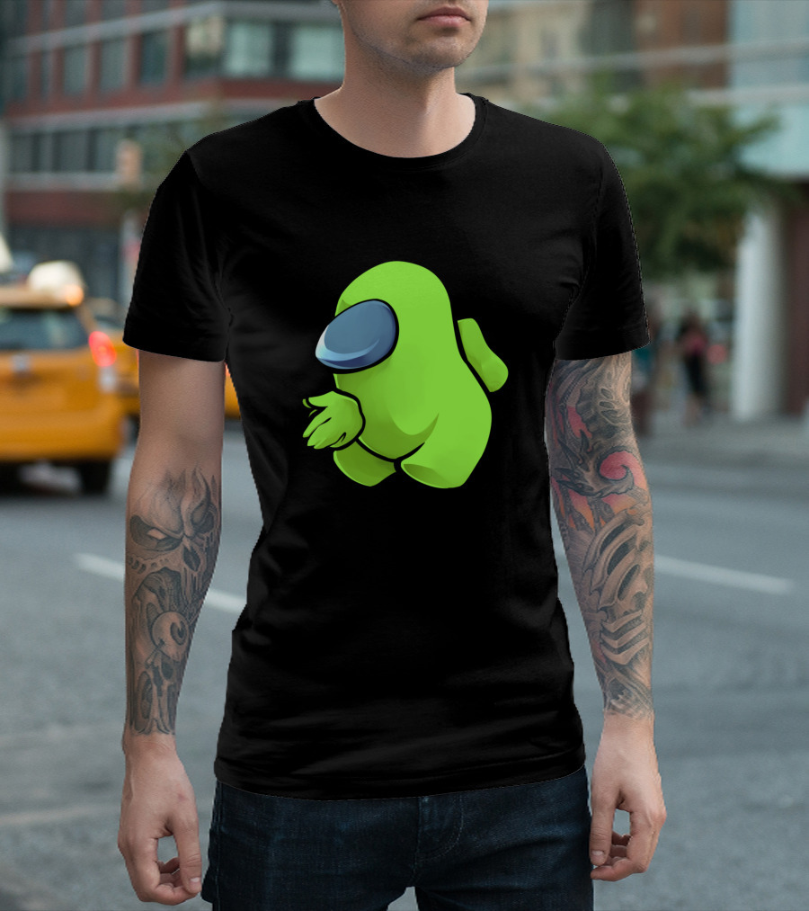 Sus Light Green Crewmate Character T-Shirt
