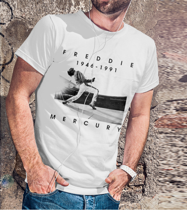 Freddie Mercury 1946-1991 Iconic Stage Performance T-Shirt
