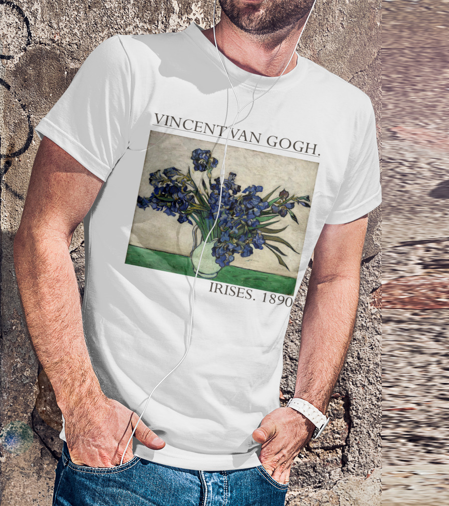 VINCENT VAN GOGH IRISES 1890 T-Shirt