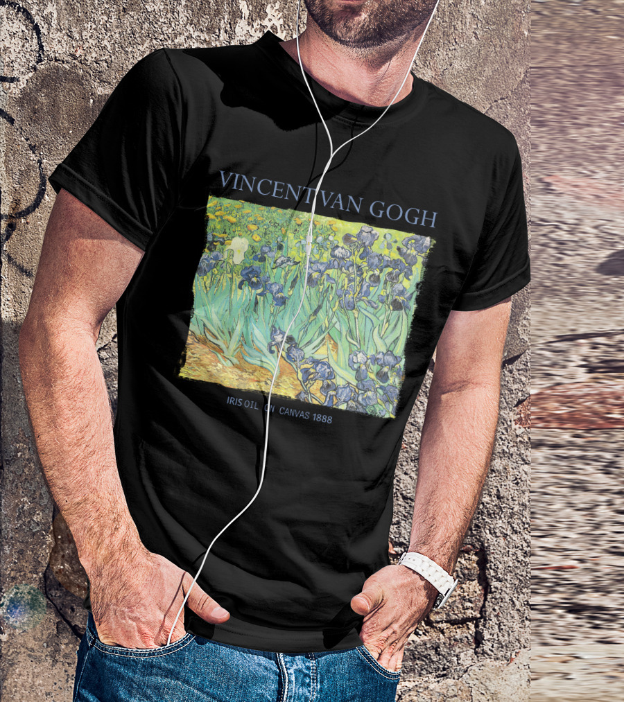 VINCENT VAN GOGH IRIS OIL ON CANVAS 1888 T-Shirt