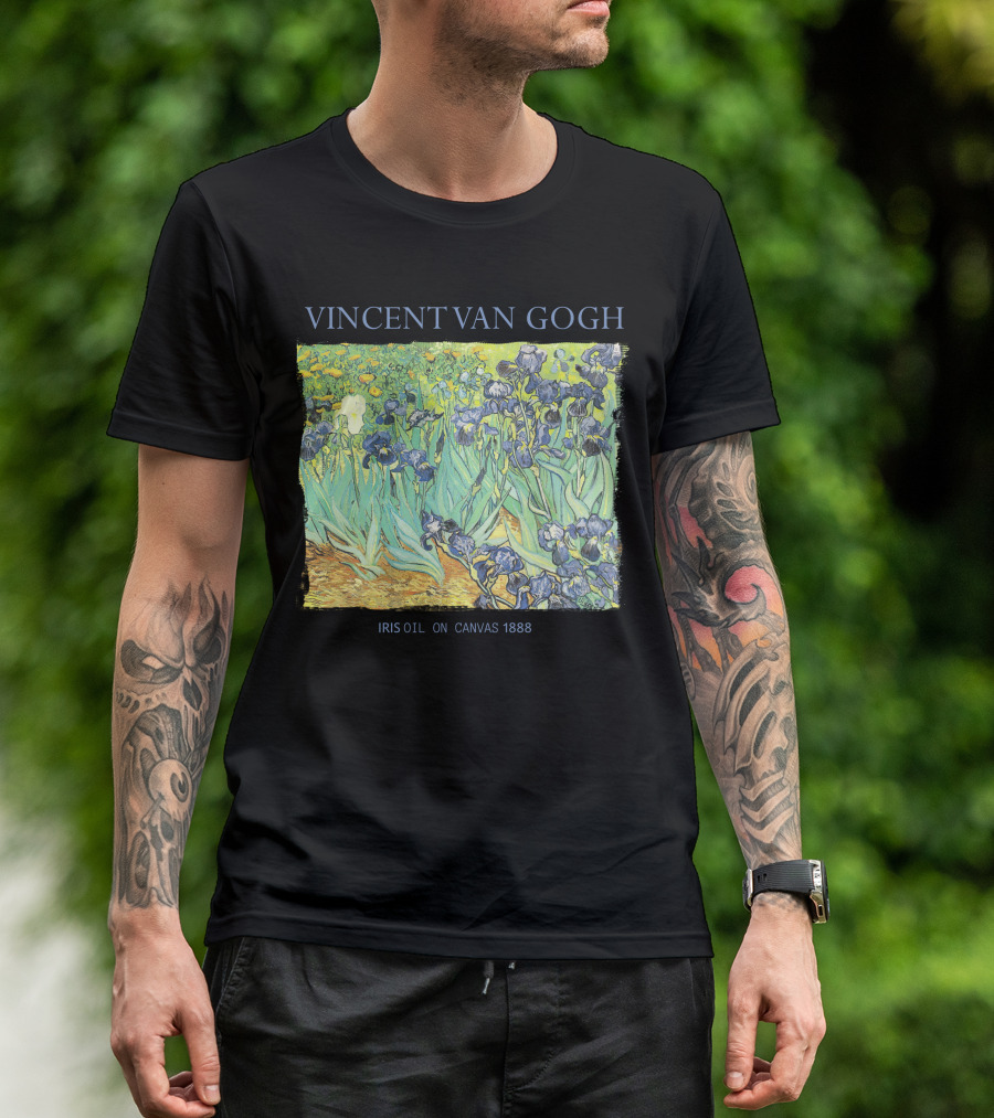 VINCENT VAN GOGH IRIS OIL ON CANVAS 1888 T-Shirt