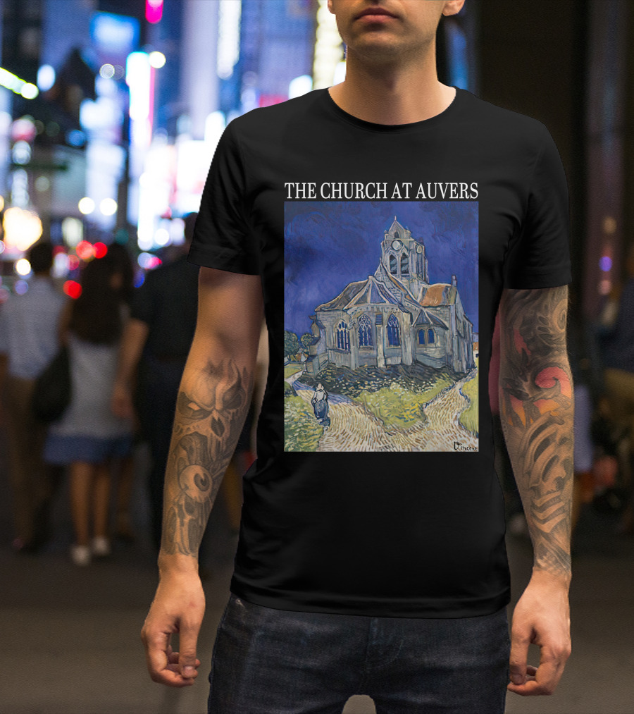 Van Gogh The Church At Auvers Painting By Vincent Van Gogh T-Shirt