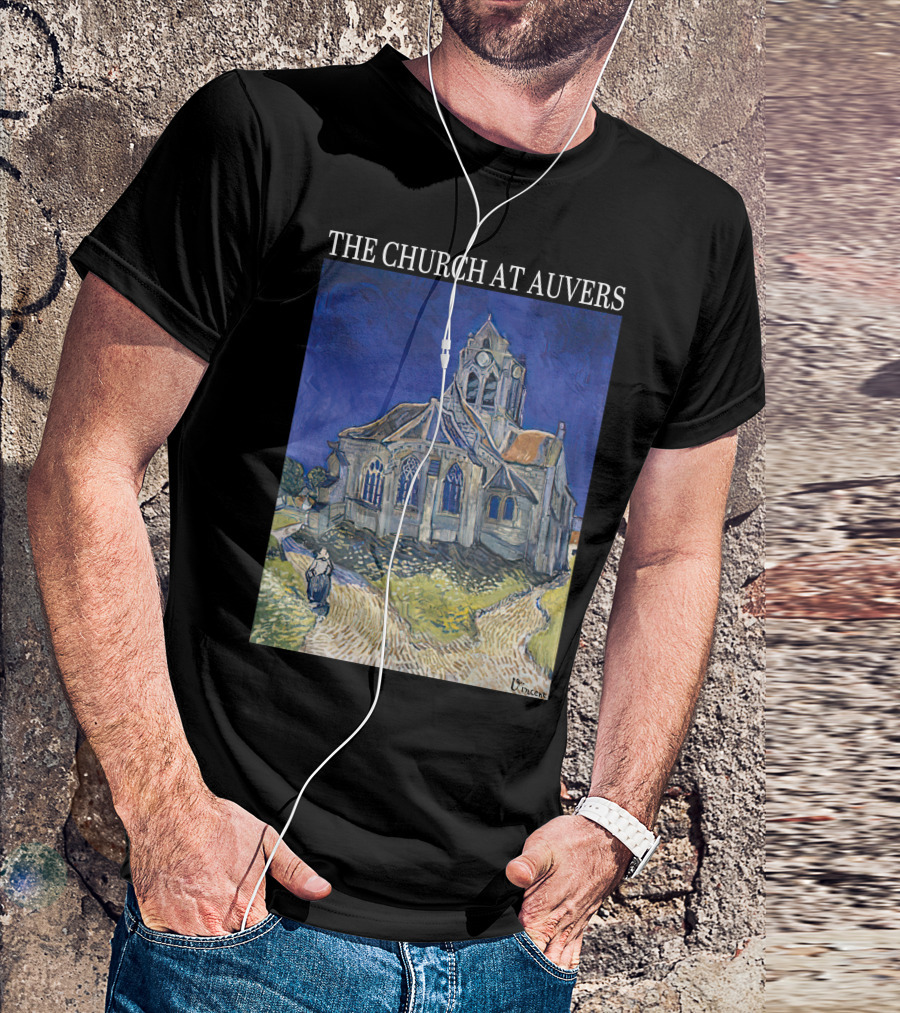 Van Gogh The Church At Auvers Painting By Vincent Van Gogh T-Shirt