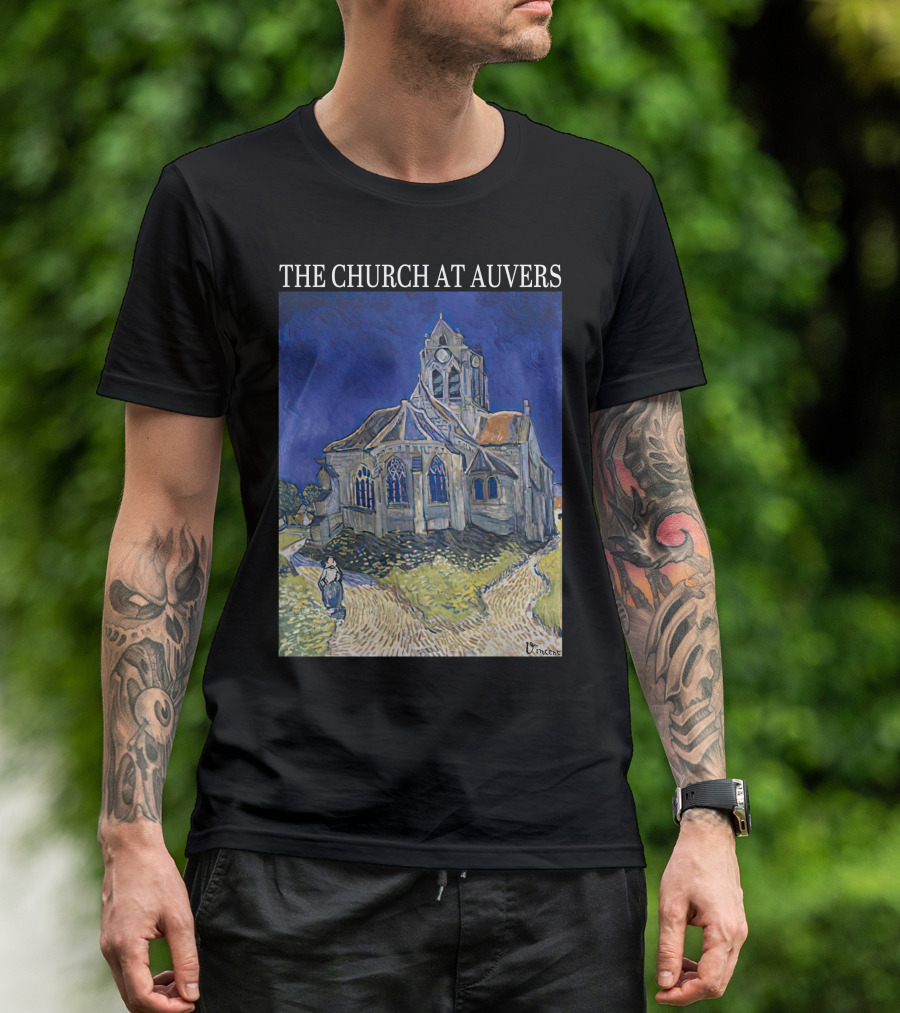 Van Gogh The Church At Auvers Painting By Vincent Van Gogh T-Shirt