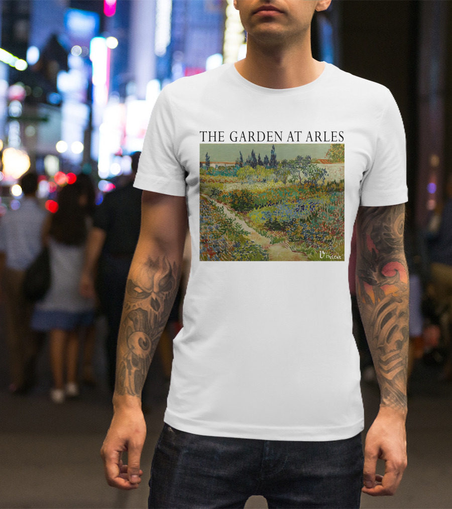 The Garden At Arles Vincent Van Gogh Vincent Signature T-Shirt