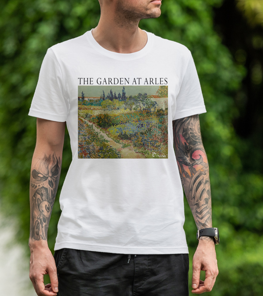The Garden At Arles Vincent Van Gogh Vincent Signature T-Shirt