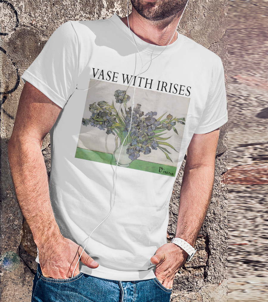 Vase With Irises Vincent T-Shirt