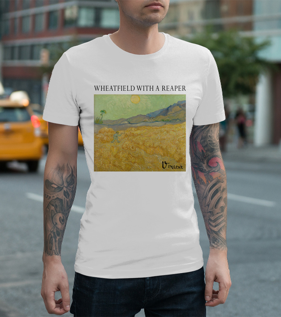 Wheatfield With A Reaper Vincent T-Shirt