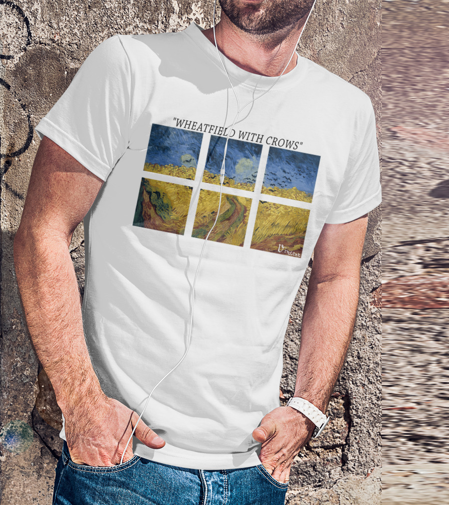 Vincent Van Gogh Wheatfield With Crows Vincent T-Shirt