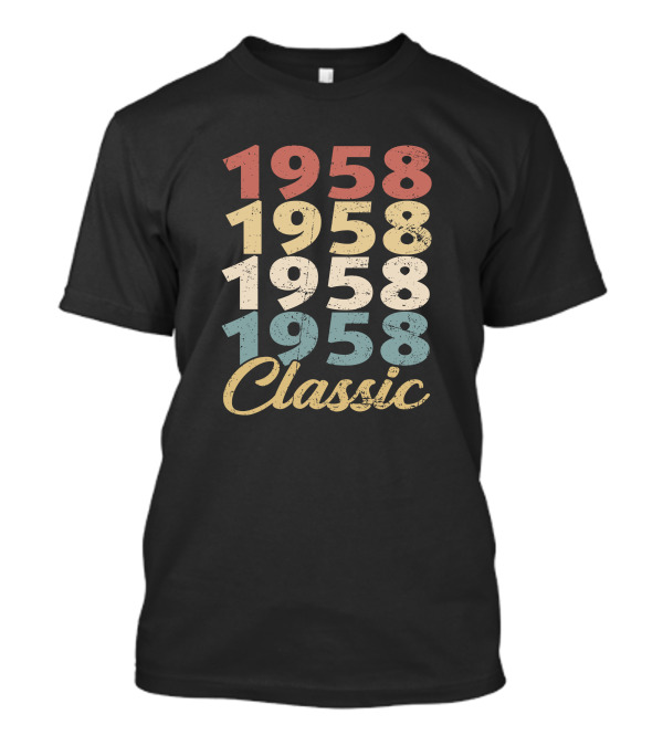 1958 Classic Retro Typography T-Shirt
