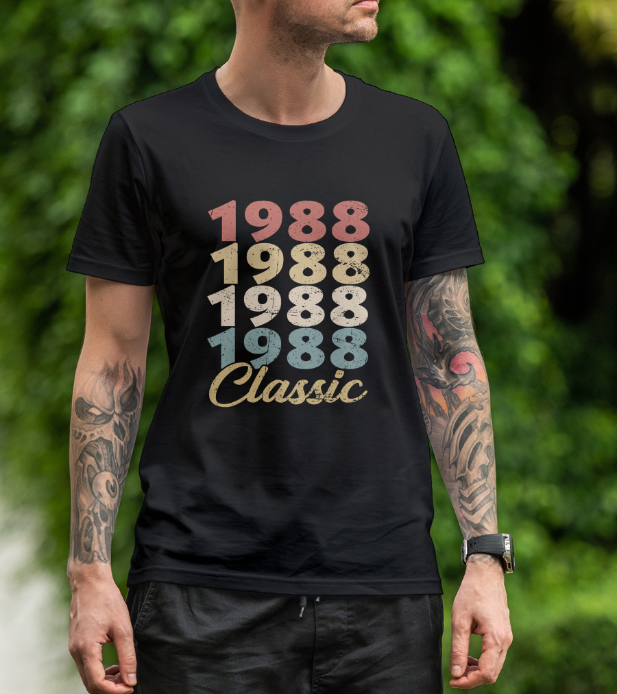 1988 Classic Retro Style Vintage T-Shirt