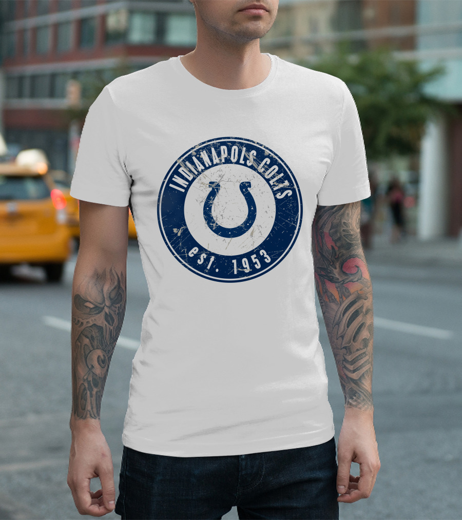 Indianapolis Colts Est. 1953 Vintage Horseshoe T-Shirt
