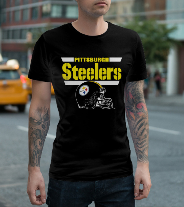 Pittsburgh Steelers Helmet Logo NFL Fan Gear T-Shirt