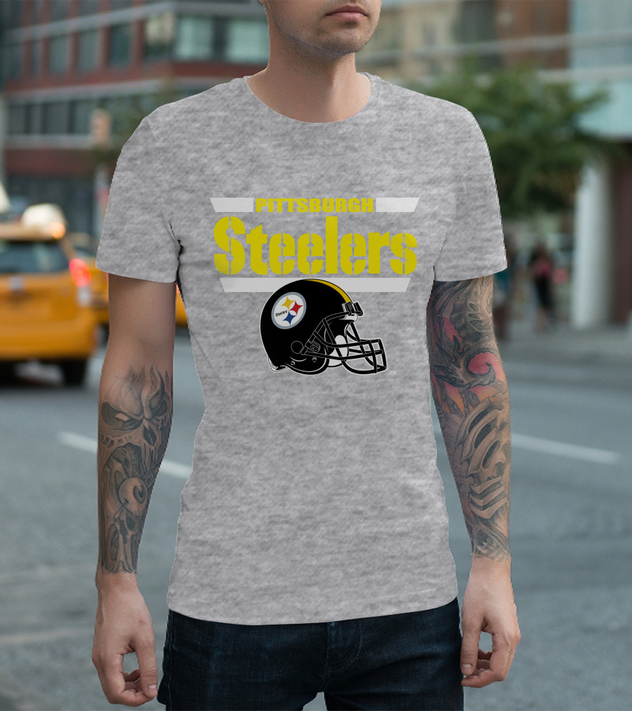 Pittsburgh Steelers Football Helmet NFL Team T-Shirt