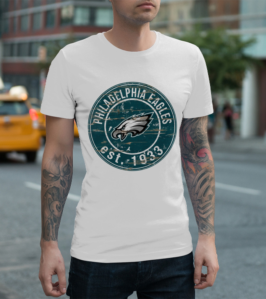 Philadelphia Eagles Vintage Logo Est. 1933 Retro Fan Gear T-Shirt