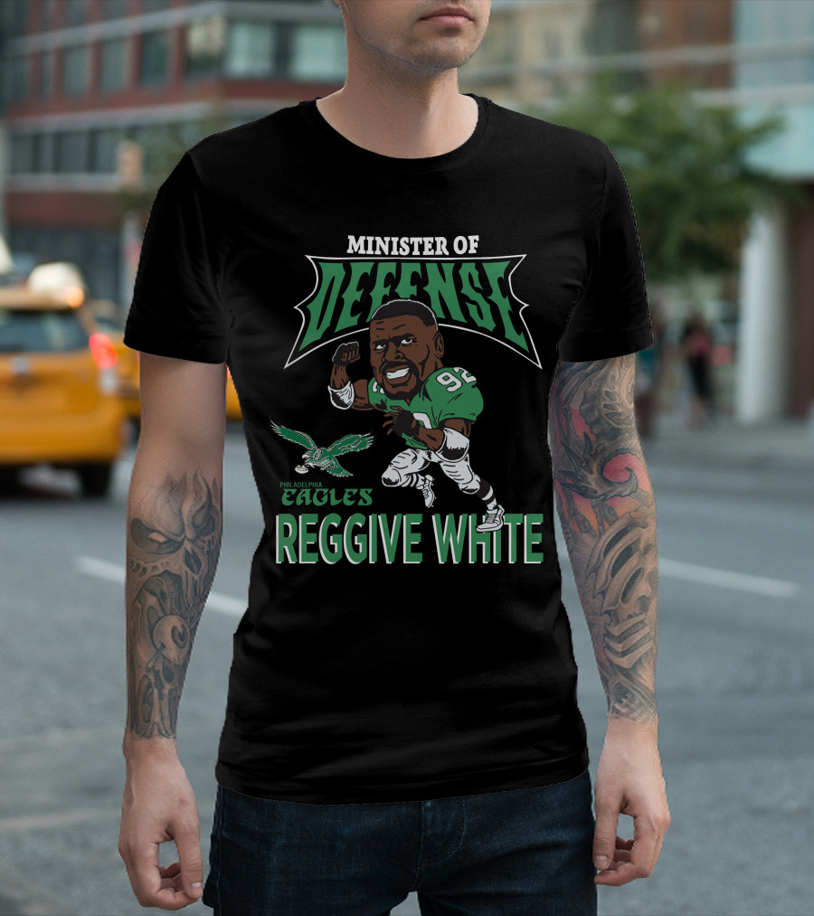 Minister of Defense Philadelphia Eagles Reggie White T-Shirt