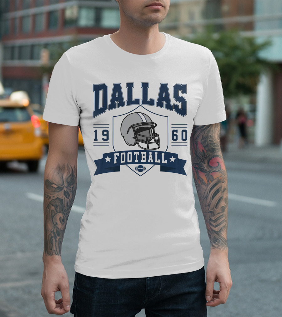 Dallas Football 1960 Helmet T-Shirt