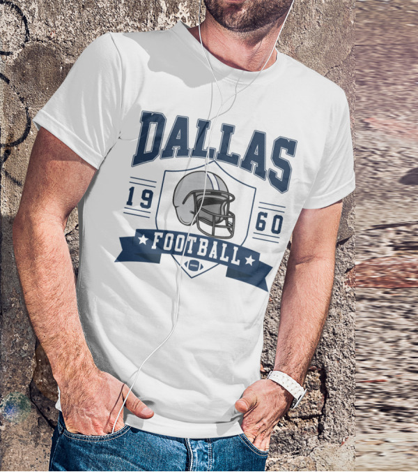 Dallas Football 1960 Helmet T-Shirt
