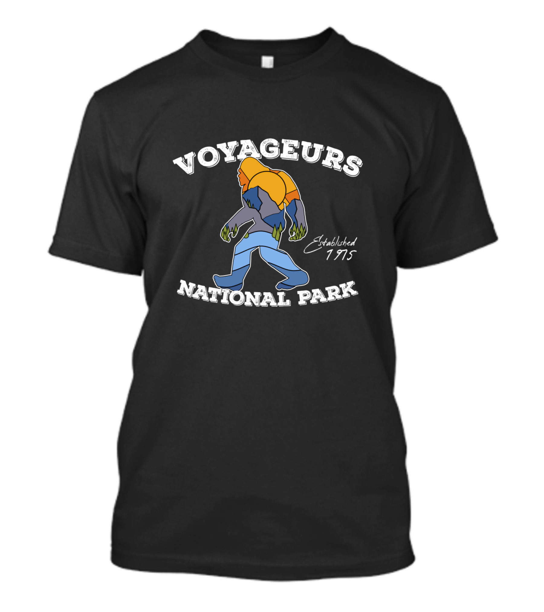 Voyageurs National Park Bigfoot Established 1975 T-Shirt