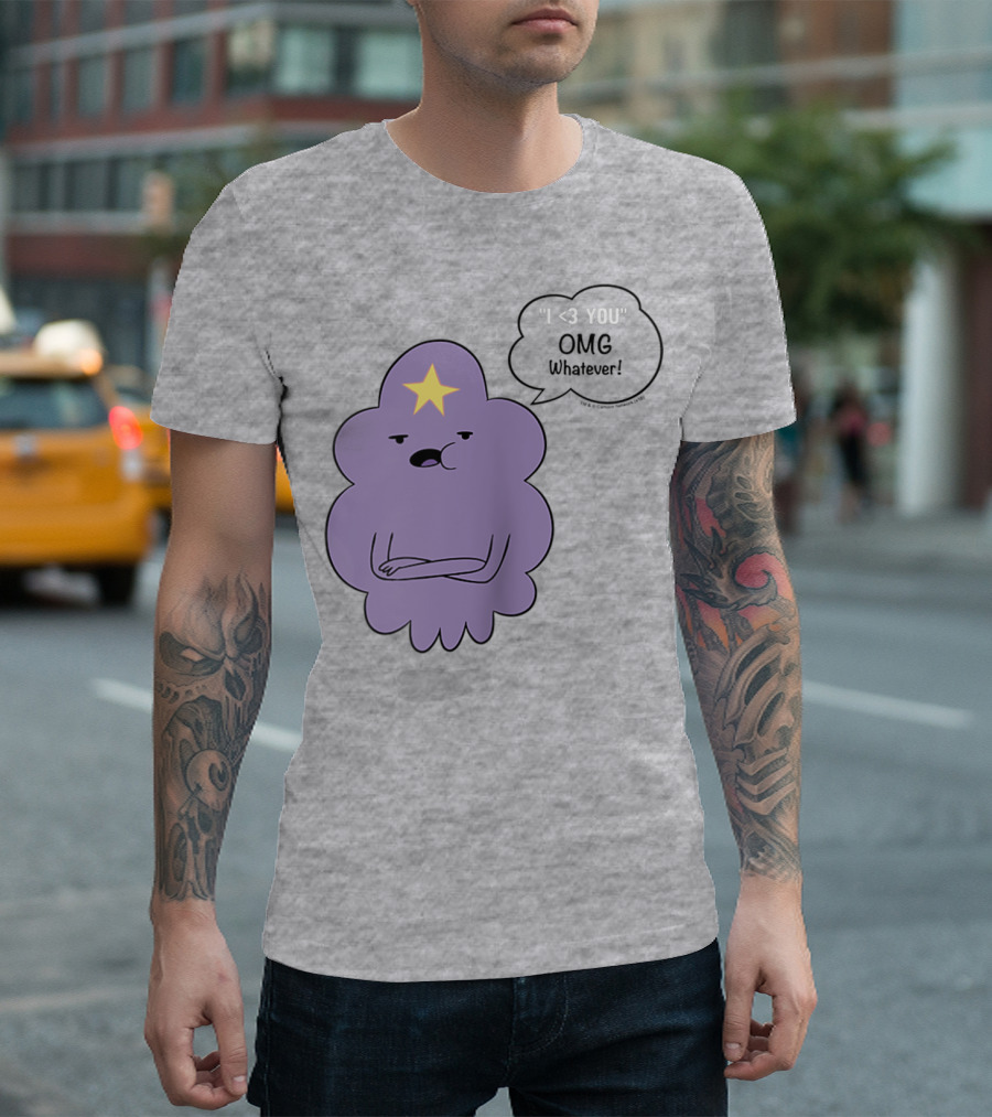 Adventure Time Lumpy Space Princess I <3 You OMG Whatever Raglan T-Shirt